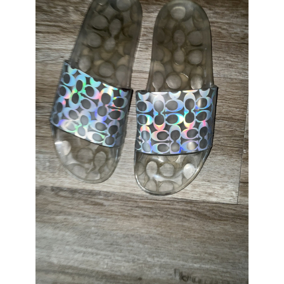 Coach Ugo Signature Rubber Slide Clear Size‎ 9 - Picture 2 of 7